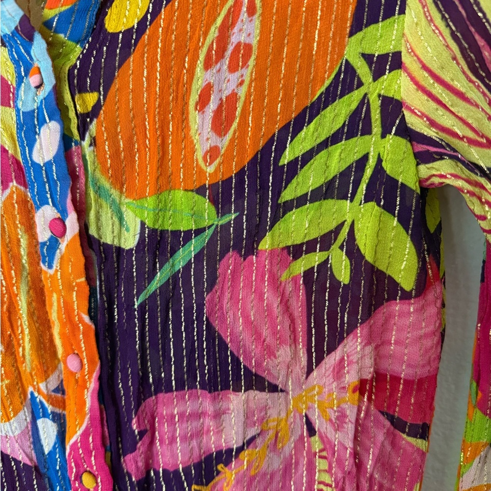 Rococo Sand Multicolor Women's Blazer - Picture 3 of 8